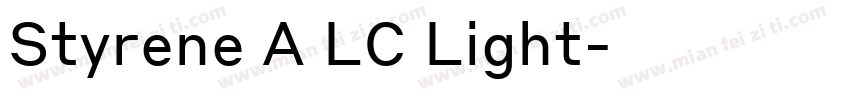 Styrene A LC Light字体转换